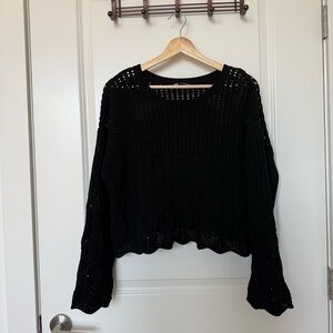 ZARA Black Knit Women's Sweater